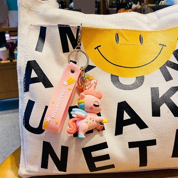 Custom PVC Unicorn Keychain