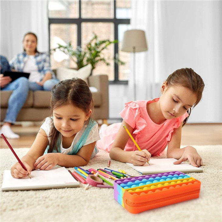 Pop Fidget Silicon Pencil Case